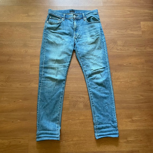 Uniqlo Other - UNIQLO JEANS Mens 32x34 Straight Fit Blue Denim Casual Comfort